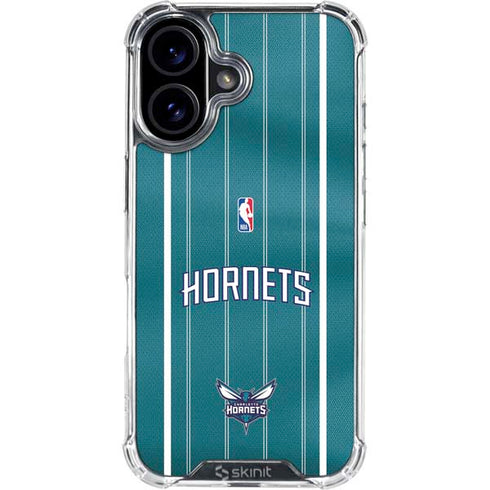 NBA Charlotte Hornets Jersey iPhone 16 Clear Case